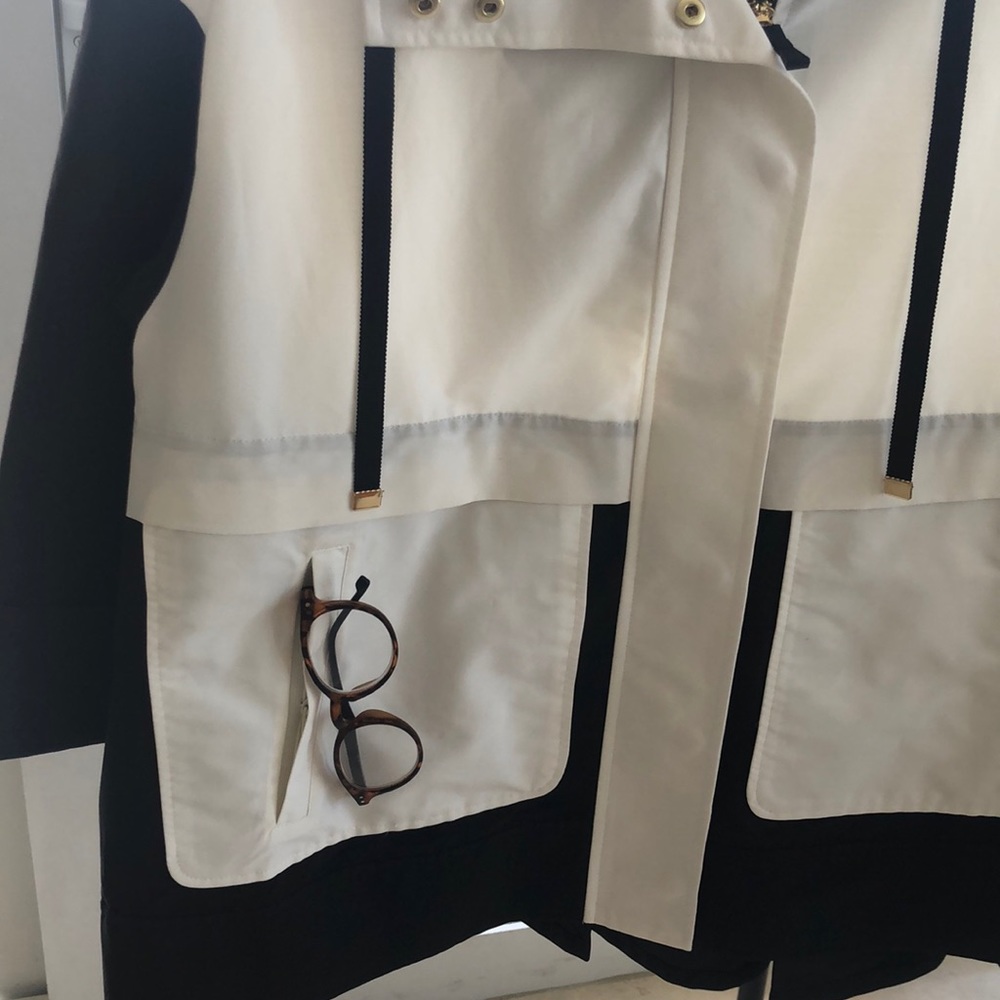 NWT KATE SPADE NEW BLK/WH ANORAK JACKET - Picture 2 of 8